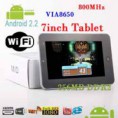 7 pulgadas Android 2.2 ePad Flash VIA8650